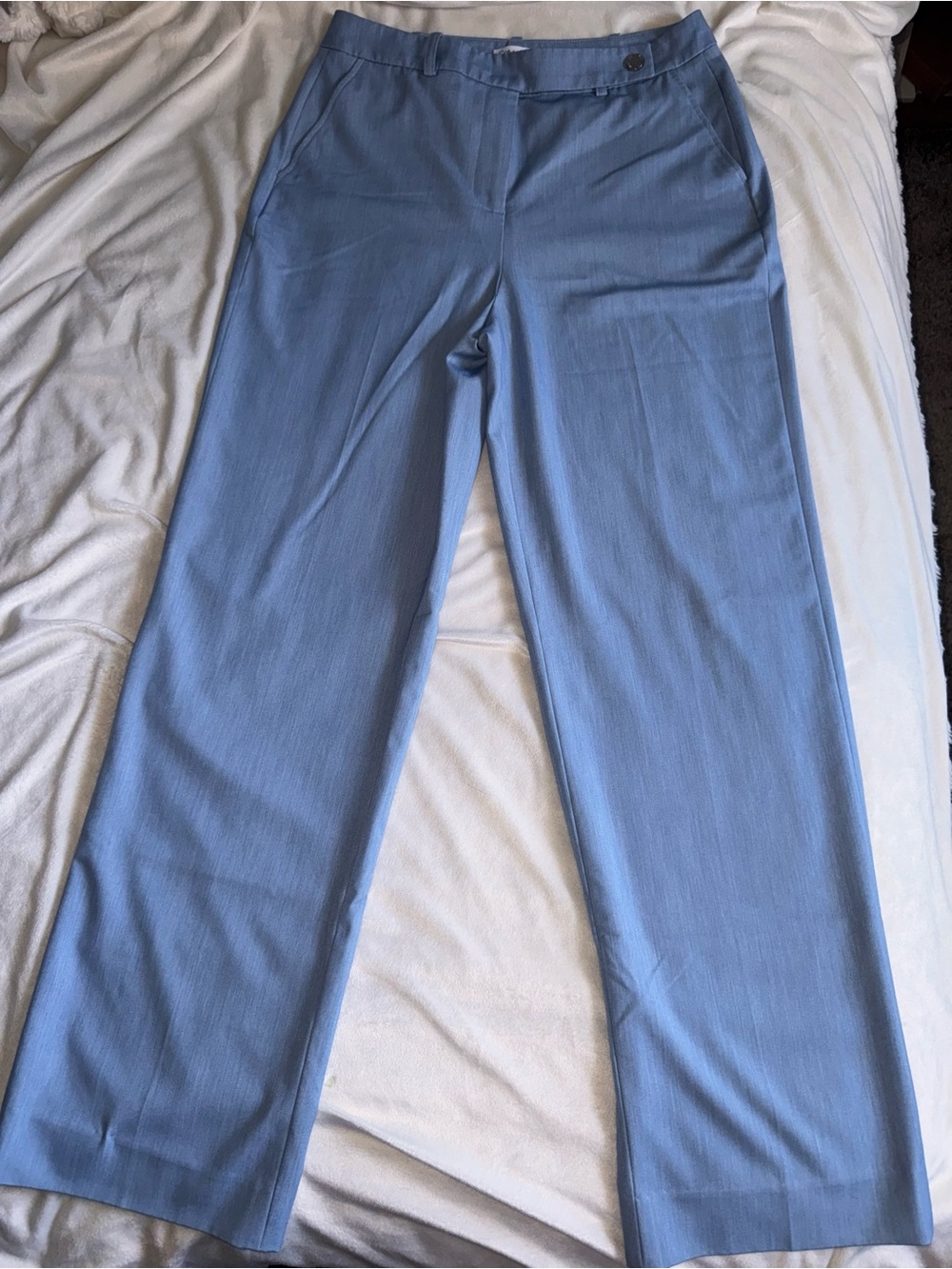 Calvin Klein Light Blue Straight Leg Pants